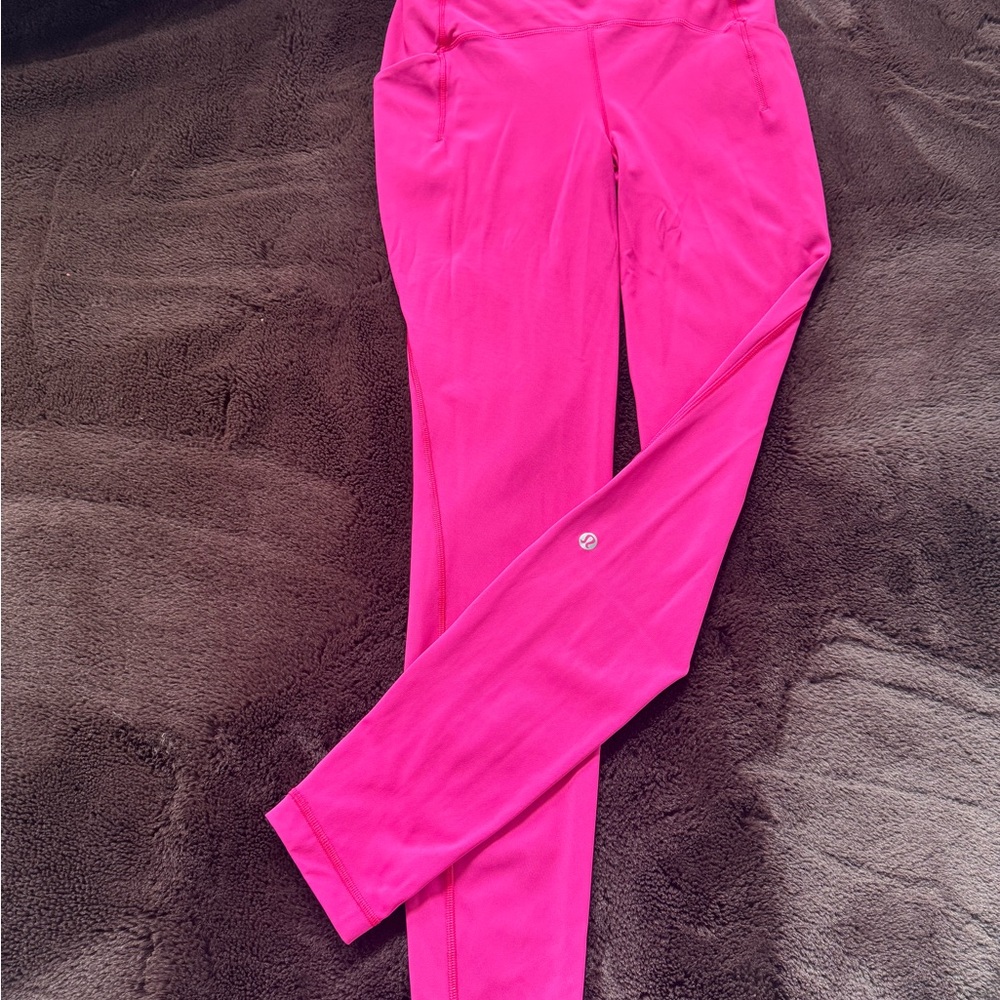 Lululemon Athletica Hot Pink Full-Length Leggings
